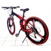 Bicycle Mercedes Benz Black Red on alloy wheels with 3 spoke wheels Bicycle Mercedes Benz Black Red on alloy wheels with 3 spoke wheels